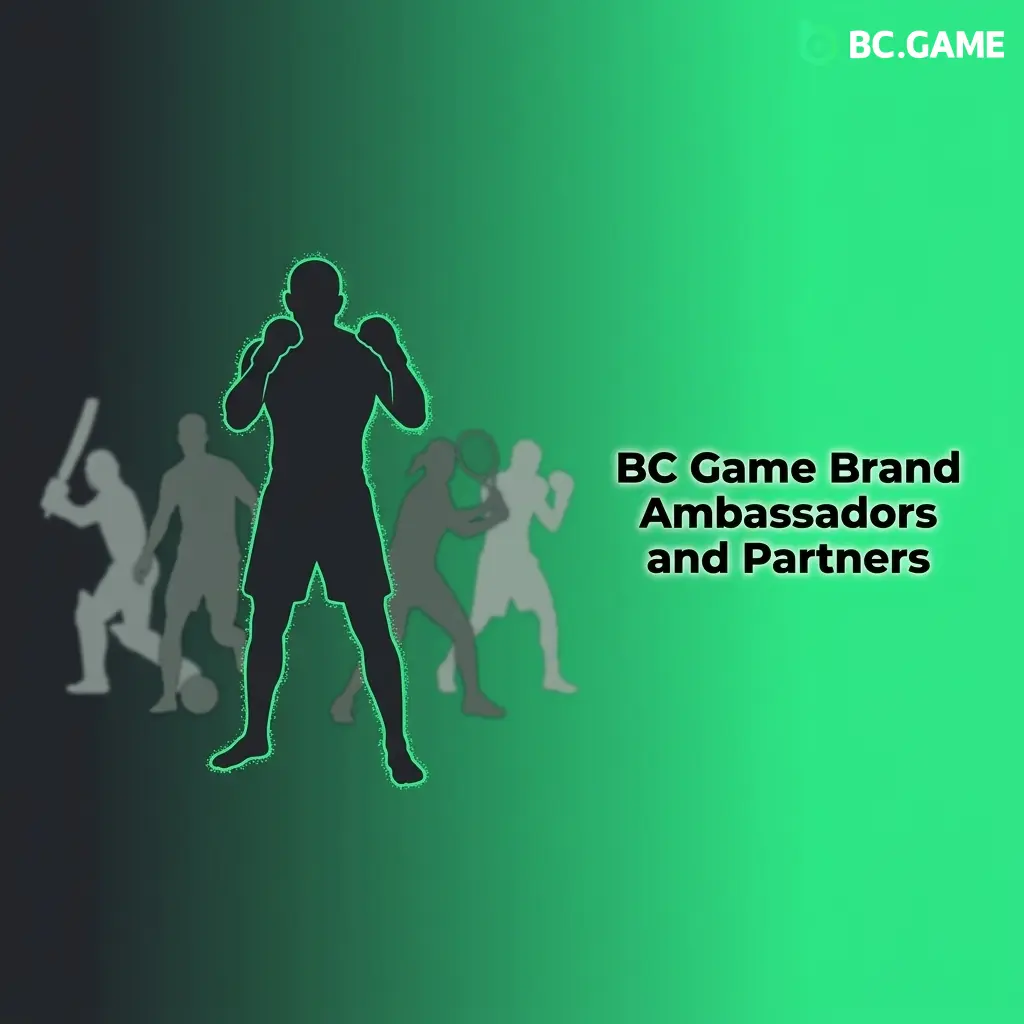 BC Game brand ambassadors and partners including UFC, Aston Martin F1 Team, MSC Cruises, and Andrew Tate