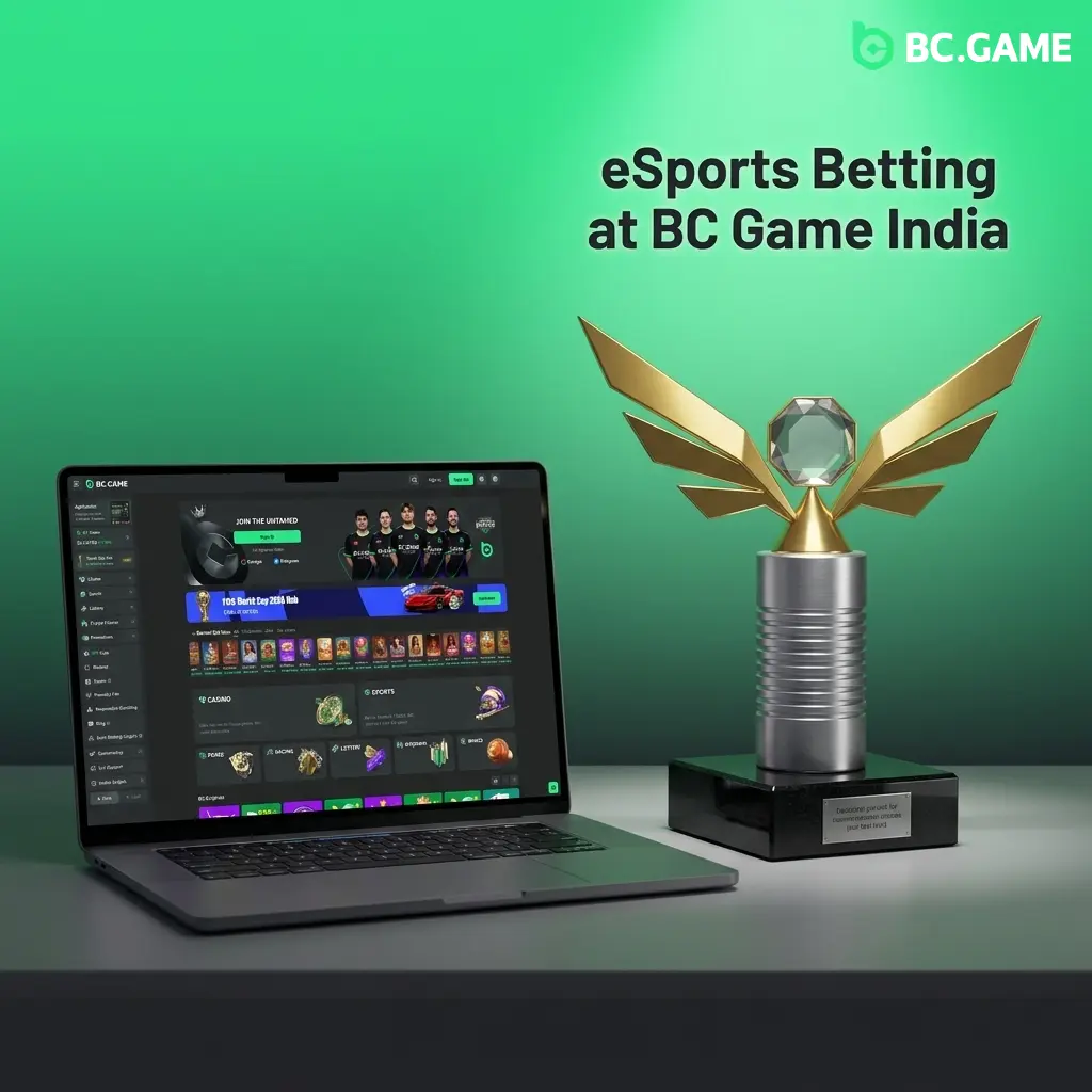 BC Game India eSports betting section with live in-play markets for competitive gaming tournaments