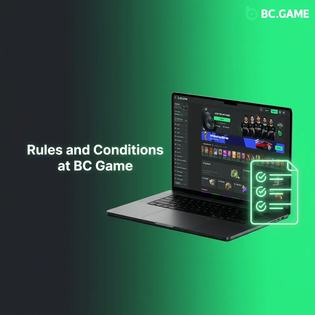 BC Game India rules covering age verification, KYC compliance, bonus terms, and responsible gambling conditions for players.